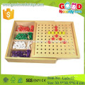 Froebel Gabe J2 peg board hölzernes gabe pädagogisches spielzeug für kinder mit ce zertifizierung